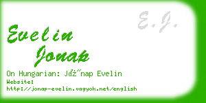 evelin jonap business card